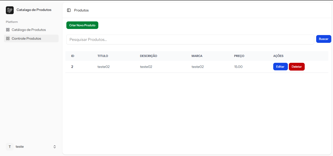 Projeto Crude-CatalogoProdutos